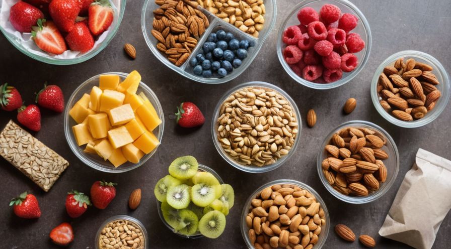 Gesunde Snacks ohne Verpackung